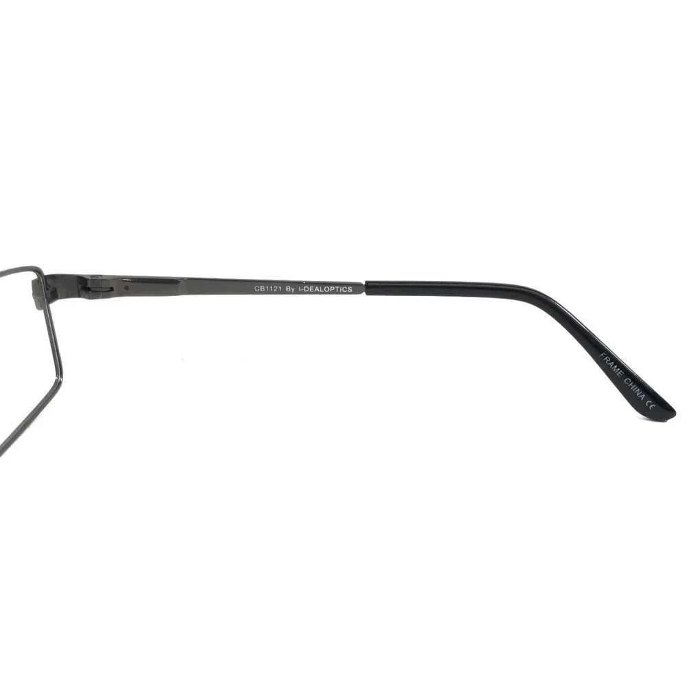 Casino Eyewear Eyeglasses Frames CB1121 SMOKE Gray Rectangle Wire Rim 54-18-140